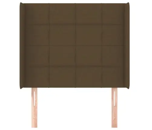 Galvgalis Ar Malām, 83X16X118/128 Cm, Tumši Brūns Audums Vidaxl