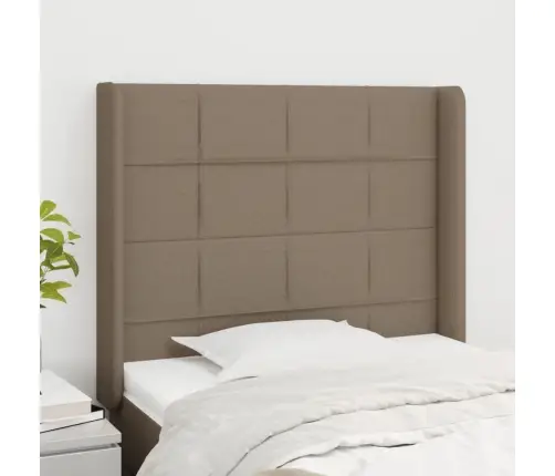 Galvūgalis Su Auselėmis, Taupe, 83X16X118/128cm Audinys