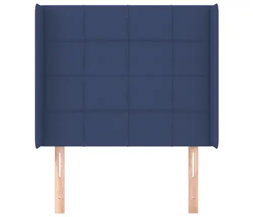 Galvgalis Ar Malām, 83X16X118/128 Cm, Zils Audums Vidaxl