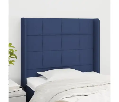 Galvgalis Ar Malām, 83X16X118/128 Cm, Zils Audums Vidaxl