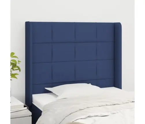 Galvūgalis Su Auselėmis, Mėlynas, 93X16X118/128cm Audinys