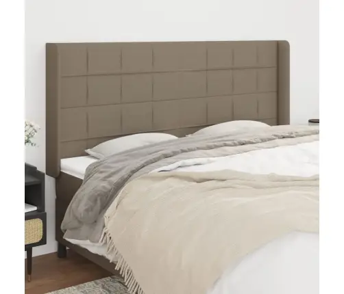 Galvūgalis Su Auselėmis, Taupe, 163X16X118/128cm Audinys