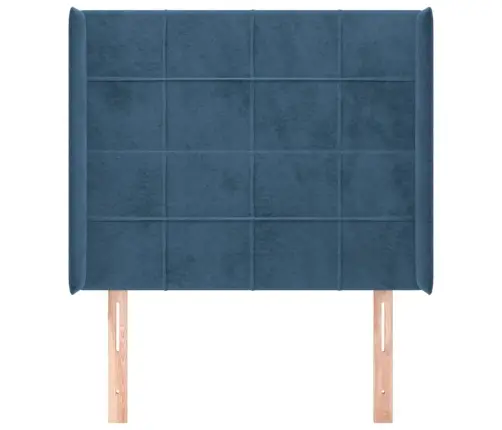 Galvgalis Ar Malām, Tumši Zils Samts, 103X16X118/128 Cm Vidaxl