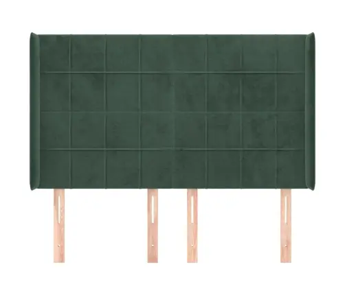Voodipeats Servadega, Tumeroheline, 147X16X118/128 cm Samet