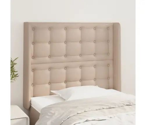 Voodipeats Servadega, Cappuccino, 83X16X118/128 cm Kunstnahk