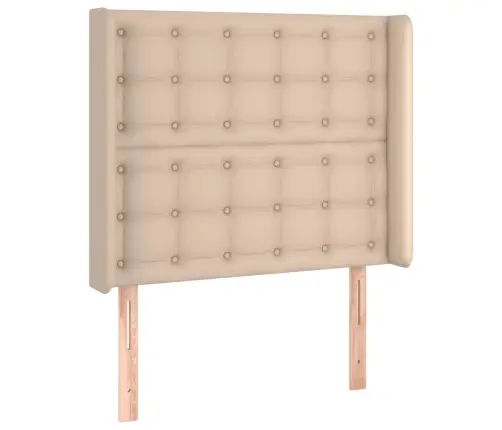 Galvgalis Ar Malām, 103X16X118/128 Cm, Kapučīno Mākslīgā Āda Vidaxl