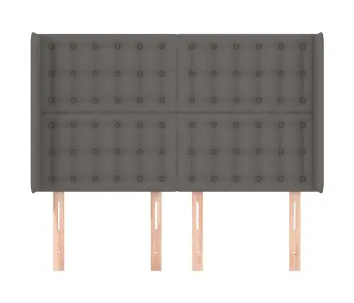 Voodipeats Servadega, Hall, 147X16X118/128 cm Kunstnahk