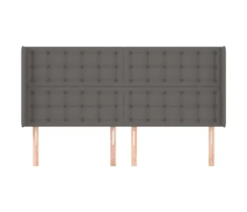 Voodipeats Servadega, Hall, 183X16X118/128 cm Kunstnahk