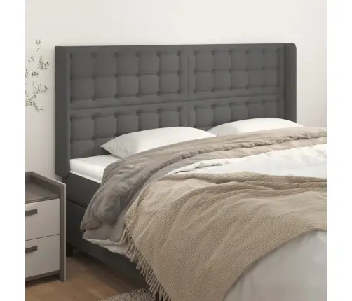 Voodipeats Servadega, Hall, 183X16X118/128 cm Kunstnahk