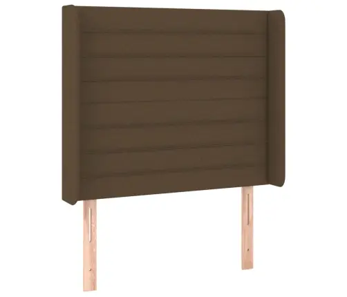 Voodipeats Servadega, Tumepruun, 83X16X118/128 cm Kangas Voodipeats Servadega, Tumepruun, 83X16X118/128 cm Kangas