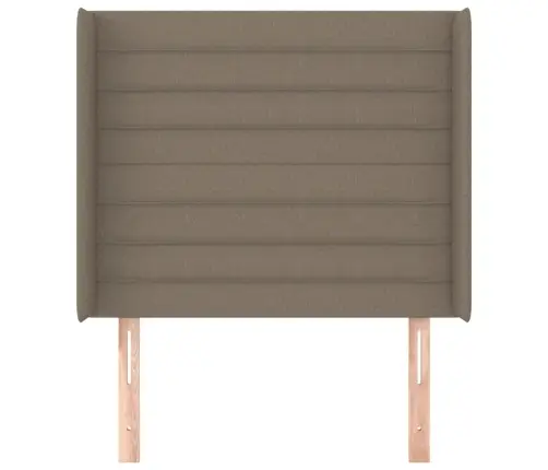 Galvgalis Ar Malām, 83X16X118/128M, Pelēkbrūns Audums Vidaxl