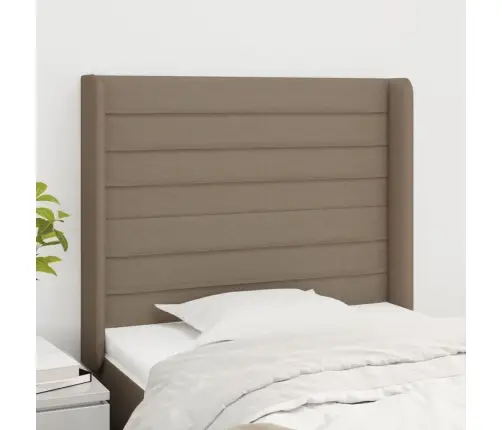 Galvgalis Ar Malām, 83X16X118/128M, Pelēkbrūns Audums Vidaxl