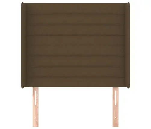 Voodipeats Servadega, Tumepruun, 93X16X118/128 cm Kangas