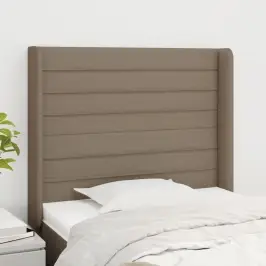 Galvūgalis Su Auselėmis, Taupe, 93X16X118/128cm Audinys