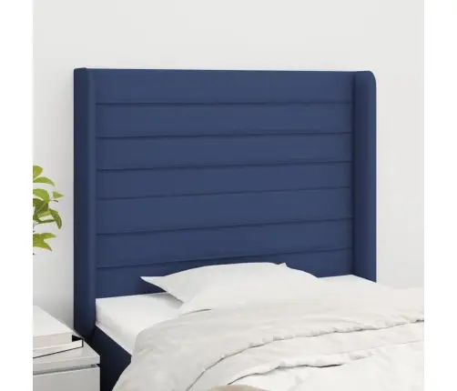 Voodipeats Servadega, Sinine, 93X16X118/128 cm Kangas