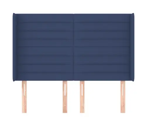 Voodipeats Servadega, Sinine, 147X16X118/128 cm Kangas