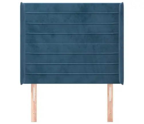 Galvgalis Ar Malām, Tumši Zils Samts, 83X16X118/128 Cm Vidaxl