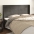Voodipeats Servadega, Tumehall, 163X16X118/128 cm Samet