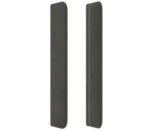 Voodipeats Servadega, Tumehall, 183X16X118/128 cm Samet Voodipeats Servadega, Tumehall, 183X16X118/128 cm Samet