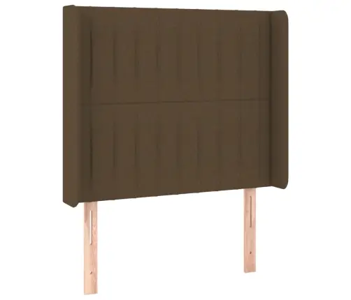 Voodipeats Servadega, Tumepruun, 83X16X118/128 cm Kangas