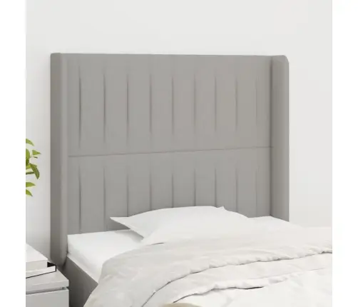 Galvūgalis Su Auselėmis, Pilkas, 103X16X118/128cm Audinys