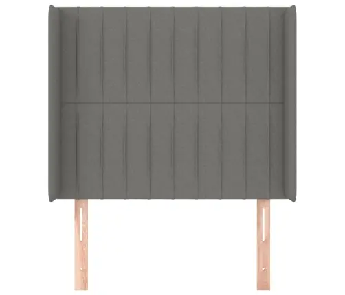 Galvgalis Ar Malām, 103X16X118/128 Cm, Tumši Pelēks Audums Vidaxl