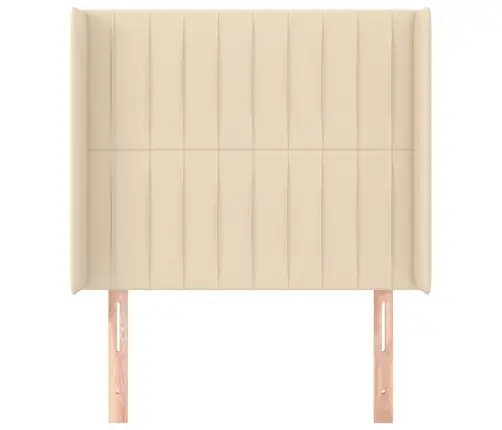 Galvgalis Ar Malām, 103X16X118/128 Cm, Krēmkrāsas Audums Vidaxl Galvgalis Ar Malām, 103X16X118/128 Cm, Krēmkrāsas Audums Vidaxl