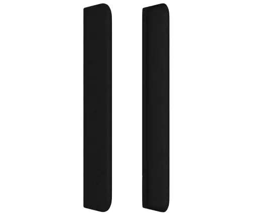 Voodipeats Servadega, Must, 183X16X118/128 cm Kangas