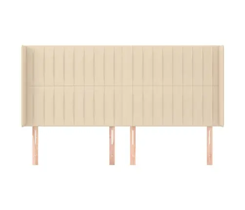 Voodipeats Servadega, Kreemjas, 183X16X118/128 cm Kangas