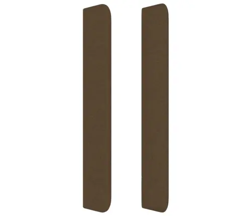 Galvgalis Ar Malām, 203X16X118/128 Cm, Tumši Brūns Audums Vidaxl