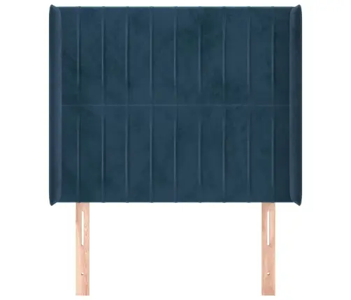Galvgalis Ar Malām, Tumši Zils Samts, 93X16X118/128 Cm Vidaxl