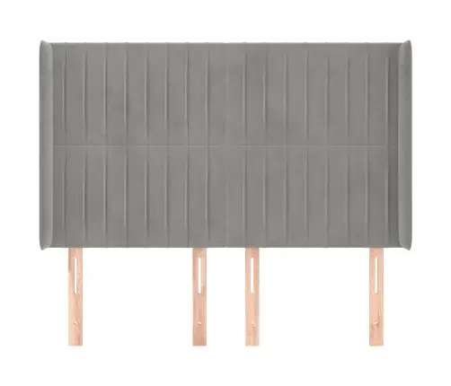 Voodipeats Servadega, Helehall, 147X16X118/128 cm Samet