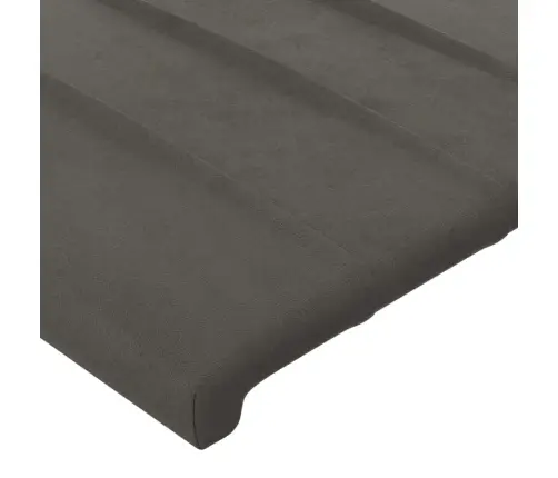 Galvgalis Ar Malām, Tumši Pelēks Samts, 163X16X118/128 Cm Vidaxl