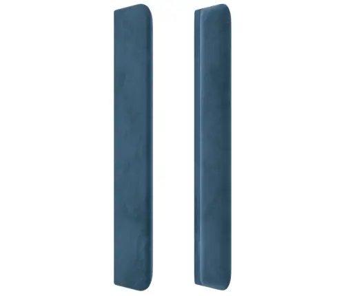 Galvgalis Ar Malām, Tumši Zils Samts, 203X16X118/128 Cm Vidaxl