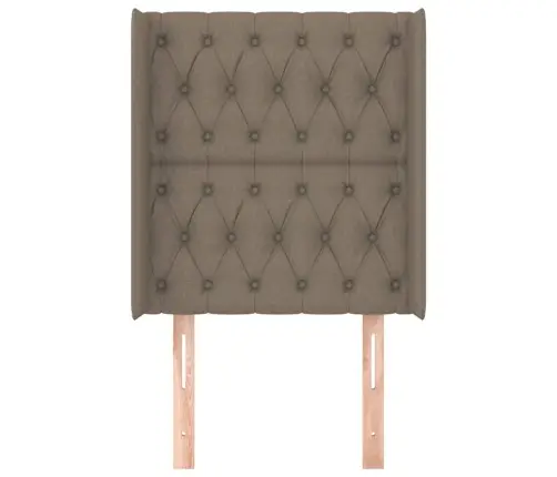 Galvgalis Ar Malām, 83X16X118/128M, Pelēkbrūns Audums Vidaxl