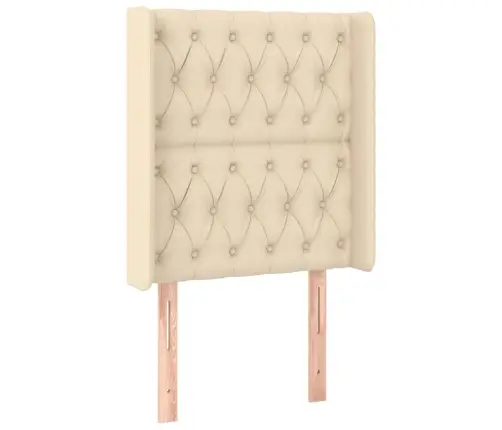 Voodipeats Servadega, Kreemjas, 83X16X118/128 cm Kangas