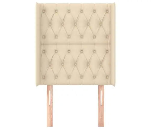 Voodipeats Servadega, Kreemjas, 83X16X118/128 cm Kangas