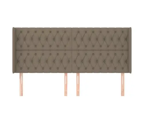 Voodipeats Servadega, Pruunikashall, 183X16X118/128 cm Kangas