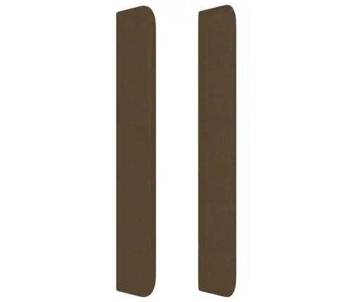 Galvgalis Ar Malām, 203X16X118/128 Cm, Tumši Brūns Audums Vidaxl