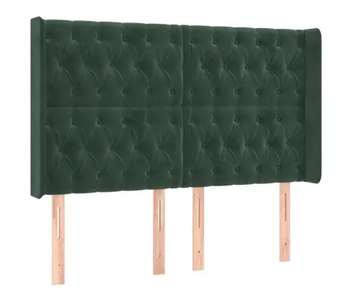 Voodipeats Servadega, Tumeroheline, 147X16X118/128 cm Samet Voodipeats Servadega, Tumeroheline, 147X16X118/128 cm Samet