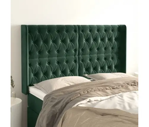 Voodipeats Servadega, Tumeroheline, 147X16X118/128 cm Samet Voodipeats Servadega, Tumeroheline, 147X16X118/128 cm Samet