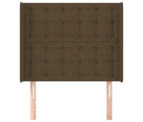 Galvūgalis Su Auselėmis, Rudas, 83X16X118/128cm Audinys