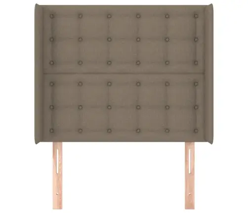 Galvgalis Ar Malām, 83X16X118/128M, Pelēkbrūns Audums Vidaxl