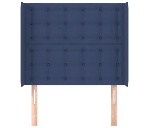 Galvgalis Ar Malām, 83X16X118/128 Cm, Zils Audums Vidaxl