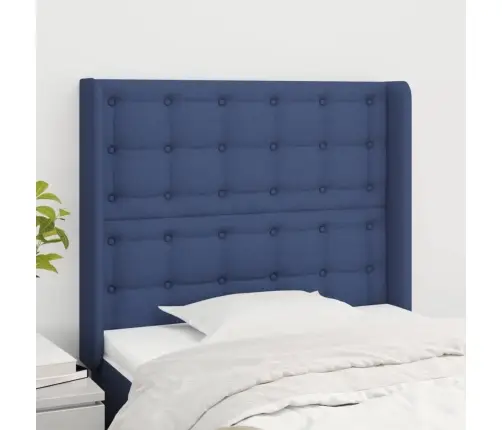 Galvgalis Ar Malām, 83X16X118/128 Cm, Zils Audums Vidaxl