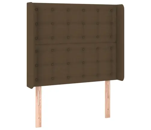 Galvūgalis Su Auselėmis, Rudas, 103X16X118/128cm Audinys