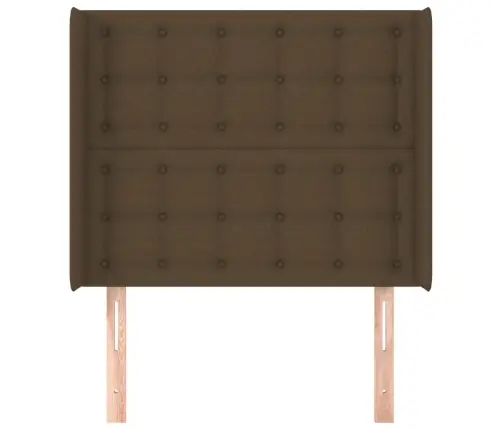 Galvūgalis Su Auselėmis, Rudas, 103X16X118/128cm Audinys