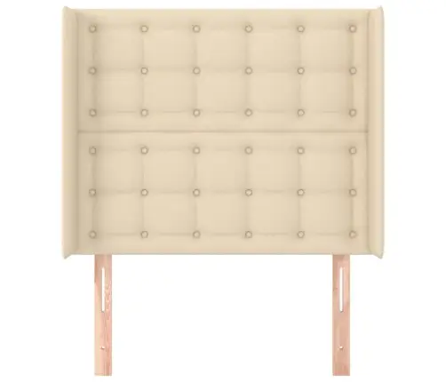 Voodipeats Servadega, Kreemjas, 103X16X118/128 cm Kangas