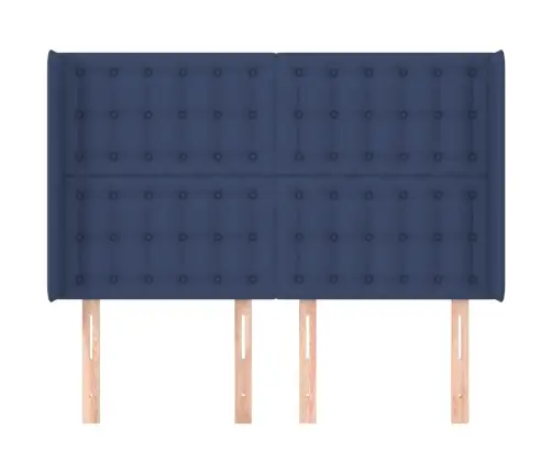 Voodipeats Servadega, Sinine, 147X16X118/128 cm Kangas