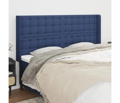 Galvūgalis Su Auselėmis, Mėlynos, 183X16X118/128cm Audinys